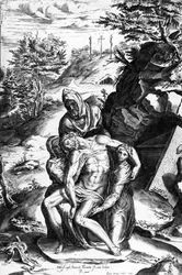 Pietà, incisa da Alberti Cherubino